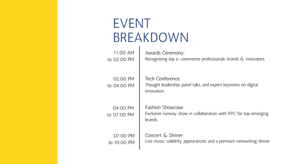 event breakdown - GDA